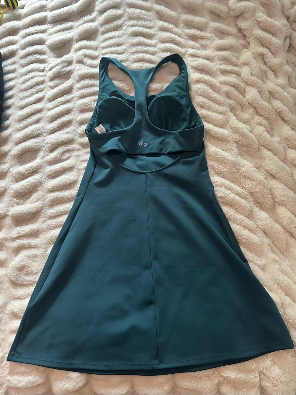 Alo Airlift Fly Women’s Teal Racerback Active Dress Size Small